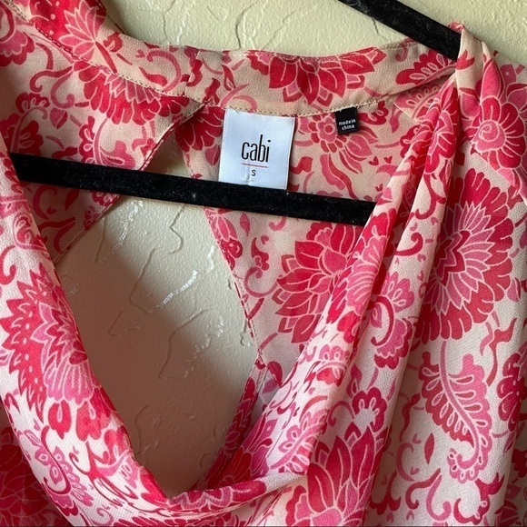 CABI Vita Chiffon Cowl Top Blouse Tank - Picture 5 of 7